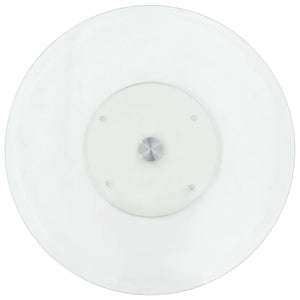 vidaXL Swivel Serving Plate Transparent 60 cm Tempered Glass