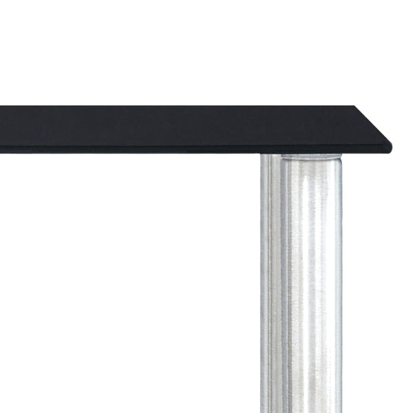 vidaXL Kitchen Shelf Black 45×16×26 cm Tempered Glass