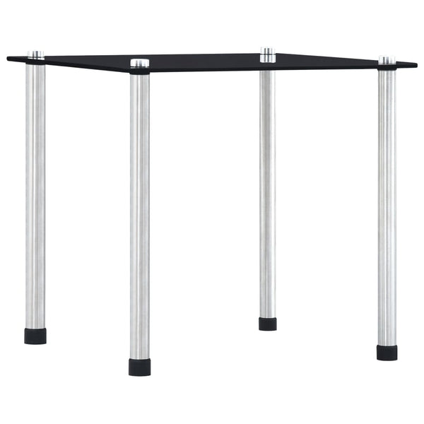 vidaXL Nesting Tables 3 pcs. Black Tempered Glass