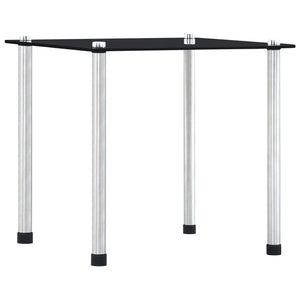 vidaXL Nesting Tables 3 pcs. Black Tempered Glass