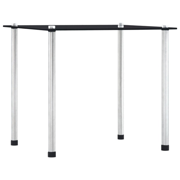 vidaXL Nesting Tables 3 pcs. Black Tempered Glass