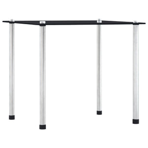 vidaXL Nesting Tables 3 pcs. Black Tempered Glass