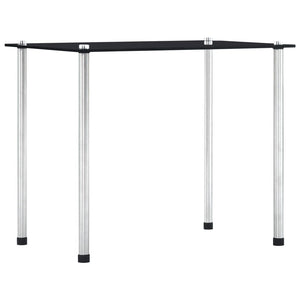 vidaXL Nesting Tables 3 pcs. Black Tempered Glass