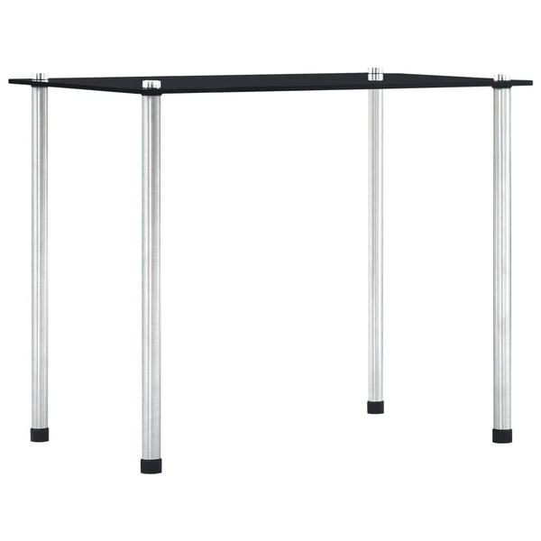 vidaXL Nesting Tables 3 pcs. Black Tempered Glass