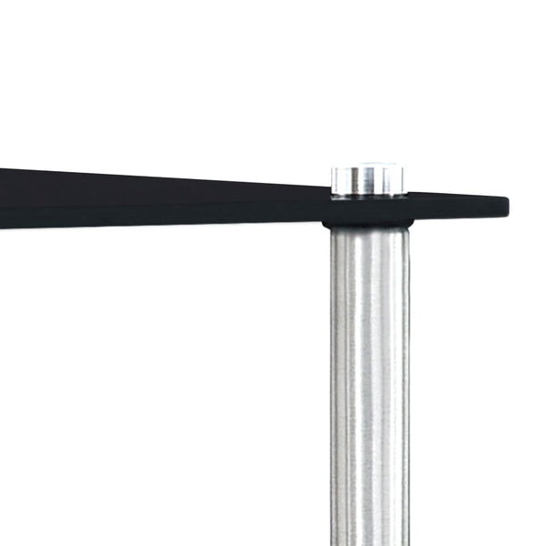 vidaXL Nesting Tables 3 pcs. Black Tempered Glass