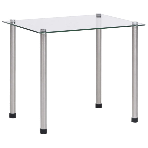 vidaXL Nesting Tables 3-piece Transparent Tempered Glass