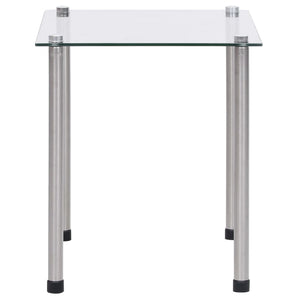 vidaXL Nesting Tables 3-piece Transparent Tempered Glass
