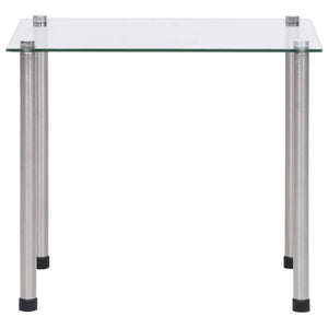vidaXL Nesting Tables 3-piece Transparent Tempered Glass