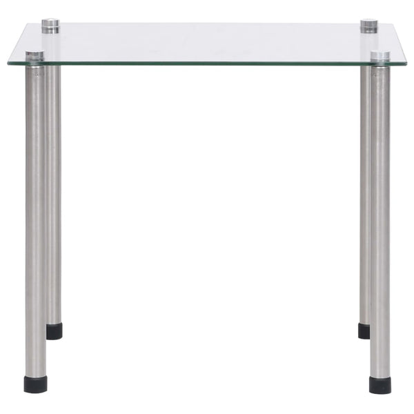 vidaXL Nesting Tables 3-piece Transparent Tempered Glass