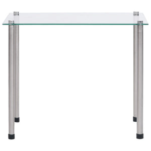 vidaXL Nesting Tables 3-piece Transparent Tempered Glass