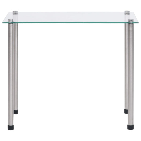 vidaXL Nesting Tables 3-piece Transparent Tempered Glass