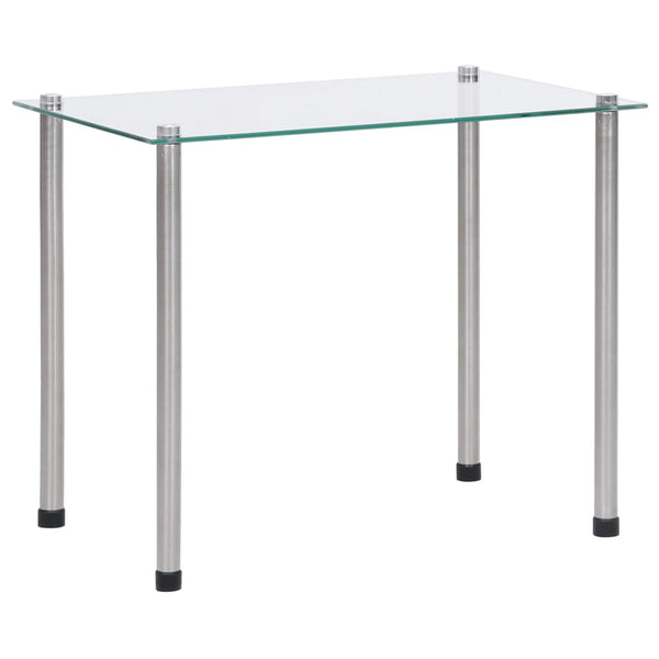 vidaXL Nesting Tables 3-piece Transparent Tempered Glass