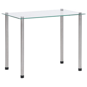 vidaXL Nesting Tables 3-piece Transparent Tempered Glass