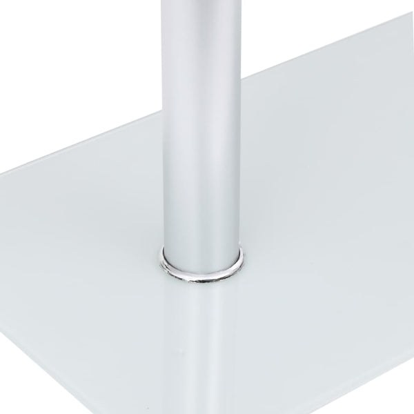 vidaXL U-Shaped Side Table Transparent 45x30x58 cm Tempered Glass