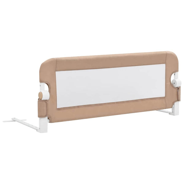 vidaXL Toddler Bed Rail Taupe 102x42 cm Polyester