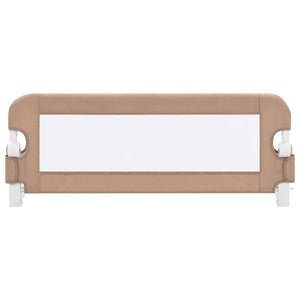 vidaXL Toddler Bed Rail Taupe 102x42 cm Polyester