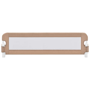 vidaXL Toddler Bed Rail Taupe 150x42 cm Polyester