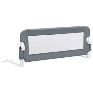 vidaXL Toddler Bed Rail Grey 102x42 cm Polyester
