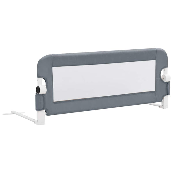 vidaXL Toddler Bed Rail Grey 102x42 cm Polyester