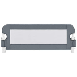 vidaXL Toddler Bed Rail Grey 102x42 cm Polyester