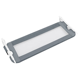 vidaXL Toddler Bed Rail Grey 102x42 cm Polyester