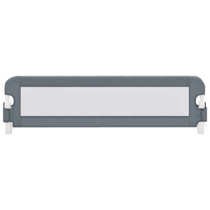 vidaXL Toddler Bed Rail Grey 150x42 cm Polyester