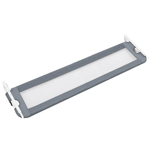 vidaXL Toddler Bed Rail Grey 150x42 cm Polyester