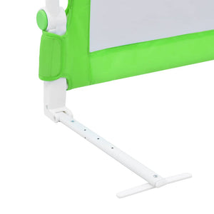 vidaXL Toddler Bed Rail Green 120x42 cm Polyester
