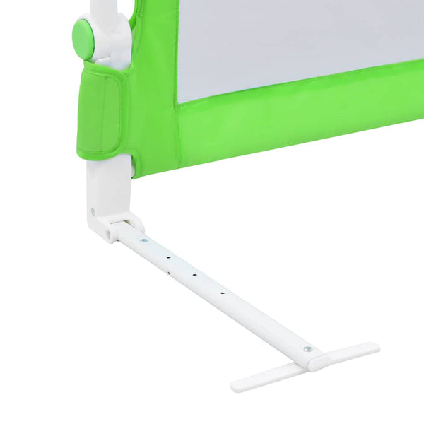 vidaXL Toddler Bed Rail Green 120x42 cm Polyester