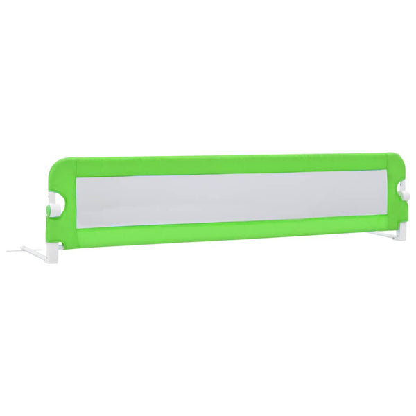 vidaXL Toddler Bed Rail Green 180x42 cm Polyester