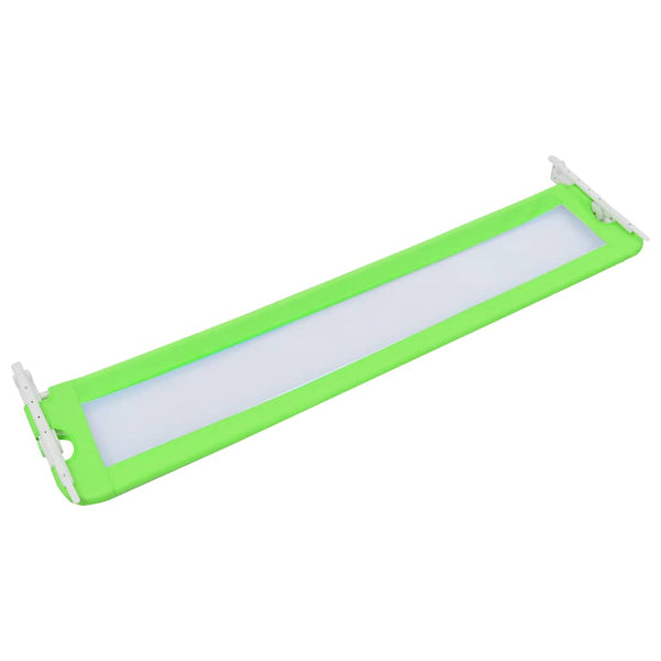 vidaXL Toddler Bed Rail Green 180x42 cm Polyester