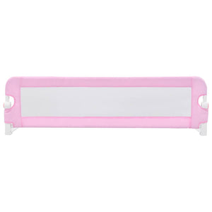 vidaXL Toddler Bed Rail Pink 120x42 cm Polyester