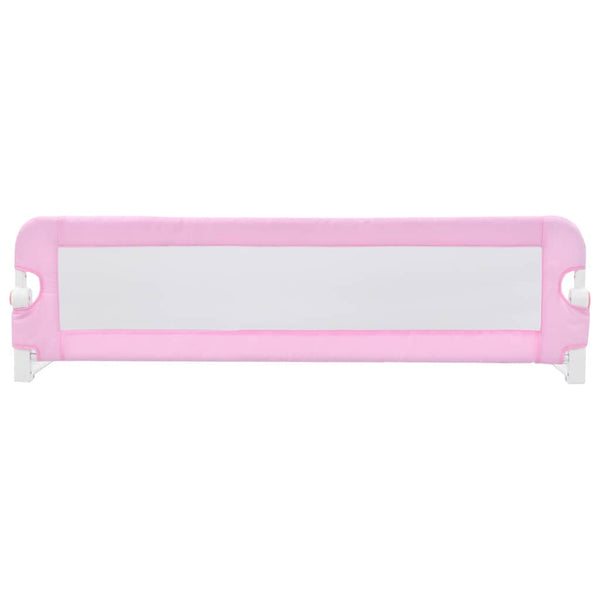 vidaXL Toddler Bed Rail Pink 120x42 cm Polyester