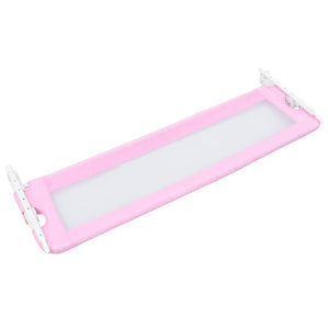vidaXL Toddler Bed Rail Pink 120x42 cm Polyester