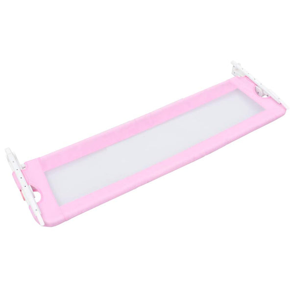 vidaXL Toddler Bed Rail Pink 120x42 cm Polyester