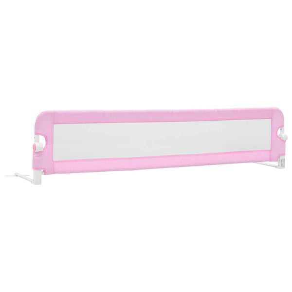 vidaXL Toddler Bed Rail Pink 180x42 cm Polyester