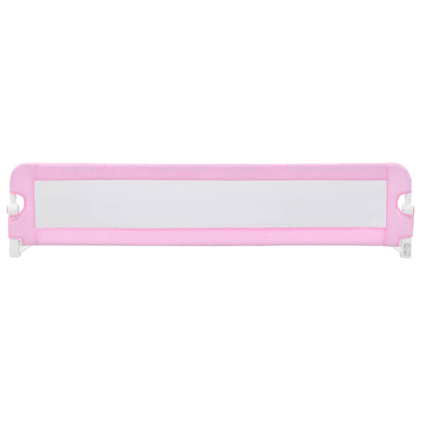 vidaXL Toddler Bed Rail Pink 180x42 cm Polyester