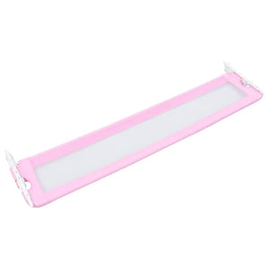 vidaXL Toddler Bed Rail Pink 180x42 cm Polyester