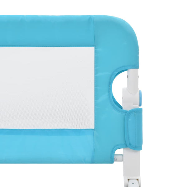 vidaXL Toddler Bed Rail Blue 120x42 cm Polyester