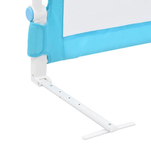 vidaXL Toddler Bed Rail Blue 120x42 cm Polyester