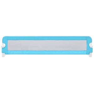 vidaXL Toddler Bed Rail Blue 180x42 cm Polyester