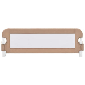 vidaXL Toddler Bed Rail Taupe 120x42 cm Polyester