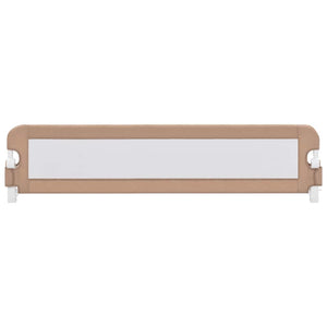 vidaXL Toddler Bed Rail Taupe 180x42 cm Polyester