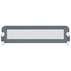 vidaXL Toddler Bed Rail Grey 120x42 cm Polyester