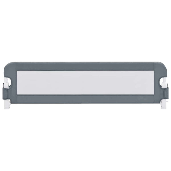vidaXL Toddler Bed Rail Grey 120x42 cm Polyester