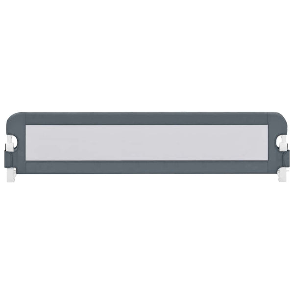 vidaXL Toddler Bed Rail Grey 180x42 cm Polyester