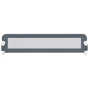 vidaXL Toddler Bed Rail Grey 180x42 cm Polyester