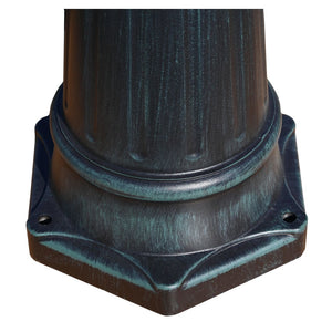 vidaXL 3-Light Garden Lantern 215 cm Dark Green/Black Aluminum