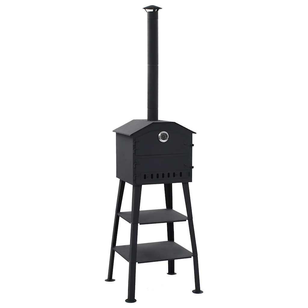 vidaXL Outdoor Charcoal Pizza Oven with 2 Firebricks