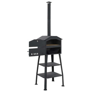 vidaXL Outdoor Charcoal Pizza Oven with 2 Firebricks